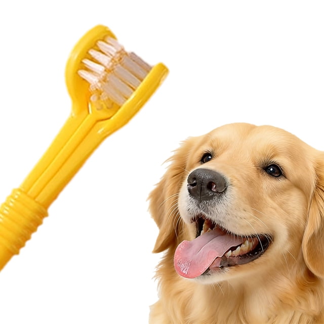BotaniNest 3 Toothbrush For Dogs&Cats With Soft Easy Teeth Cleaning& Care For Medium&Large