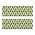 thumbnail image 2 of Geometric Bench Cushion Set of 2, Triangles and Rhombuses with Many Colors Abstract Grid Style Retro Illustration, Standard Size Foam Pad and Decorative Cover, Multicolor, by Ambesonne, 2 of 4