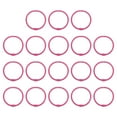 thumbnail image 1 of Unique Bargains 45mm Loose Leaf Binder Rings, 18 Pack 3mm Metal Flash Card Book Binding Rings for Key Chain Card Scrapbooks, Pink, 1 of 7