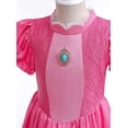 thumbnail image 4 of Guvpev G'irl's Deluxe Princess Dress with Crown & Dress up Accessories - Halloween Cosplay Costume Birthday Party Fancy Dress up, 4 of 8