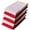 White & Red, variant on Stripes Kitchen Towels/Hand Towels, 6 Pack Large 100% Ring-Spun Cotton with Hanging Loop, 430 GSM Soft Ultra Absorbent, Machine Washable 16 x 28 inches.