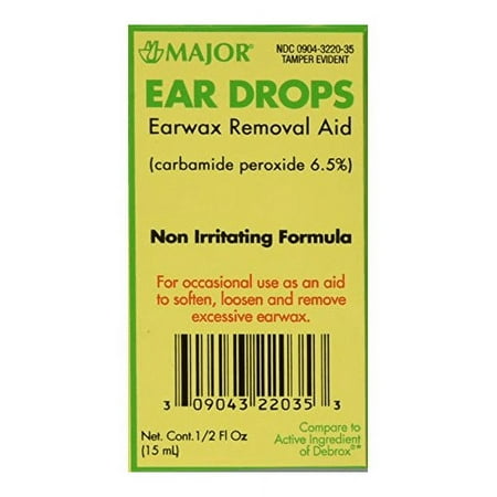Ear Drops Earwax Removal Aid -- 0.5 fl oz By Major