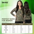 thumbnail image 2 of TrailCrest Women’s Athletic Cotton Performance Long Sleeve T-Shirt V-Neck Tops, Medium, 2 of 7