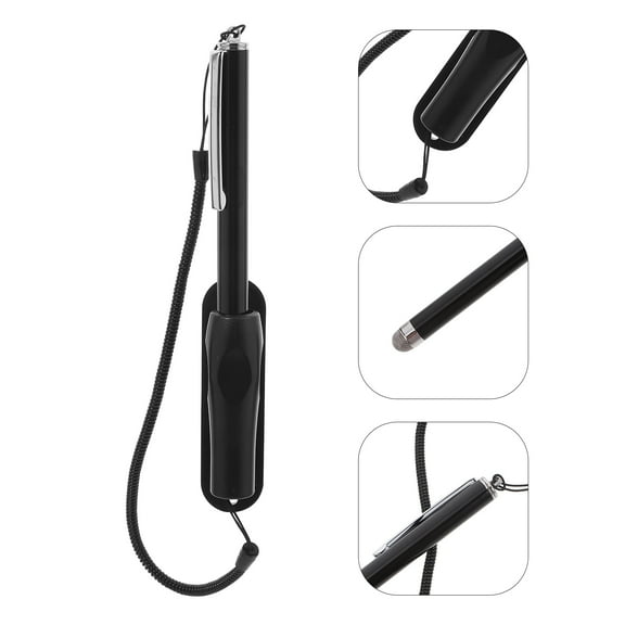 BESTOYARD High Black Stylus Pen for Tablets Smartphones with Convenient Pen Holder
