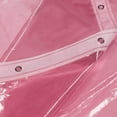 thumbnail image 6 of Barossa Design Lightweight Waterproof Shower Curtain PEVA Liner with 3 Magnets -Clear Pink, 72" x 72", 6 of 7