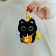 thumbnail image 3 of Hearth & Gear Soft Adorable Black Keychain Handmade Crochet Strap Cute Stuffed Animal For, 3 of 5