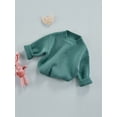 thumbnail image 4 of Wassery Kid Girl Boy Knit Sweater Newborn Long Sleeve Knitted Sweater Toddler Baby Fall Winter Loose Fit Pullover Sweater for Boys Girls, 4 of 9
