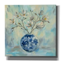 Epic Graffiti 'Chinoiserie and Branches' by Silvia Vassileva, Canvas Wall Art, 18"x18"