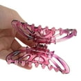 thumbnail image 5 of Unique Bargains 1 Pc Fashion Rose Flower Hair Clips Hairdo Clip Wine Red, 5 of 5