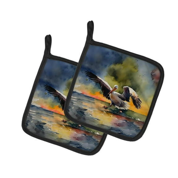 Pelican Pair of Pot Holders 7.5 in x 7.5 in