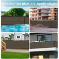 thumbnail image 6 of NAWAY 4'X11' Custom Size Privacy Screen Fence Heavy Duty Fencing Mesh Shade Net Cover for Wall Garden Yard Backyard Brown (We Make Customized), 6 of 7