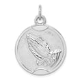 thumbnail image 6 of 925 Sterling Silver Praying Hands Medal, 6 of 6