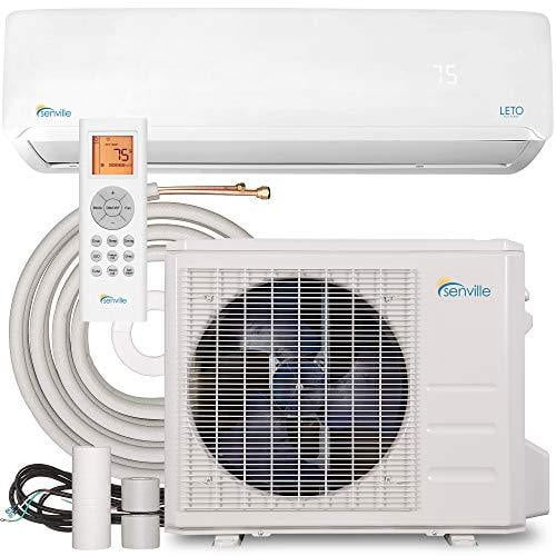 Senville SENL-09CD 9000 BTU Ductless Mini Split Air Conditioner and Heat Pump, White