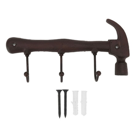 

Industrial Style Hook Multifunctional Innovative Wall Decorative Hook Easy Installation Home Decor For Living Room Hammer Shape 25.5x13x5cm Wrench Shape 24x10.5x4.5cm