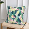 thumbnail image 6 of Throw Pillow Covers, Colorful Bird Leaves Soft Square Pillow Cases with Invisible Zipper for Couch Bed Sofa, Farmhouse Fall Home Decor 18"x18", 6 of 7