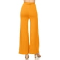 thumbnail image 3 of Women's Solid Casual Stretch Knit Elastic Waist tie Belt Wide Leg Pants, 3 of 3