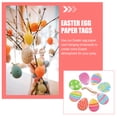 thumbnail image 6 of 24pcs Paper Easter Egg Cards Ornaments Easter Egg Hanging Tags Easter Party Decorations, 6 of 6