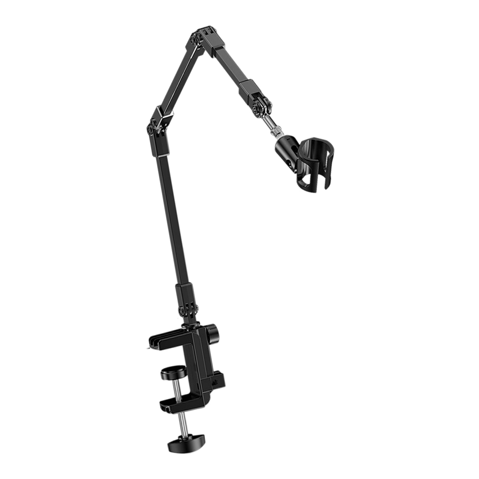 Stable Base Microphone Suspension Scissor Boom Arm Stand 360°Adjustable Design for Enhanced Recording Stability