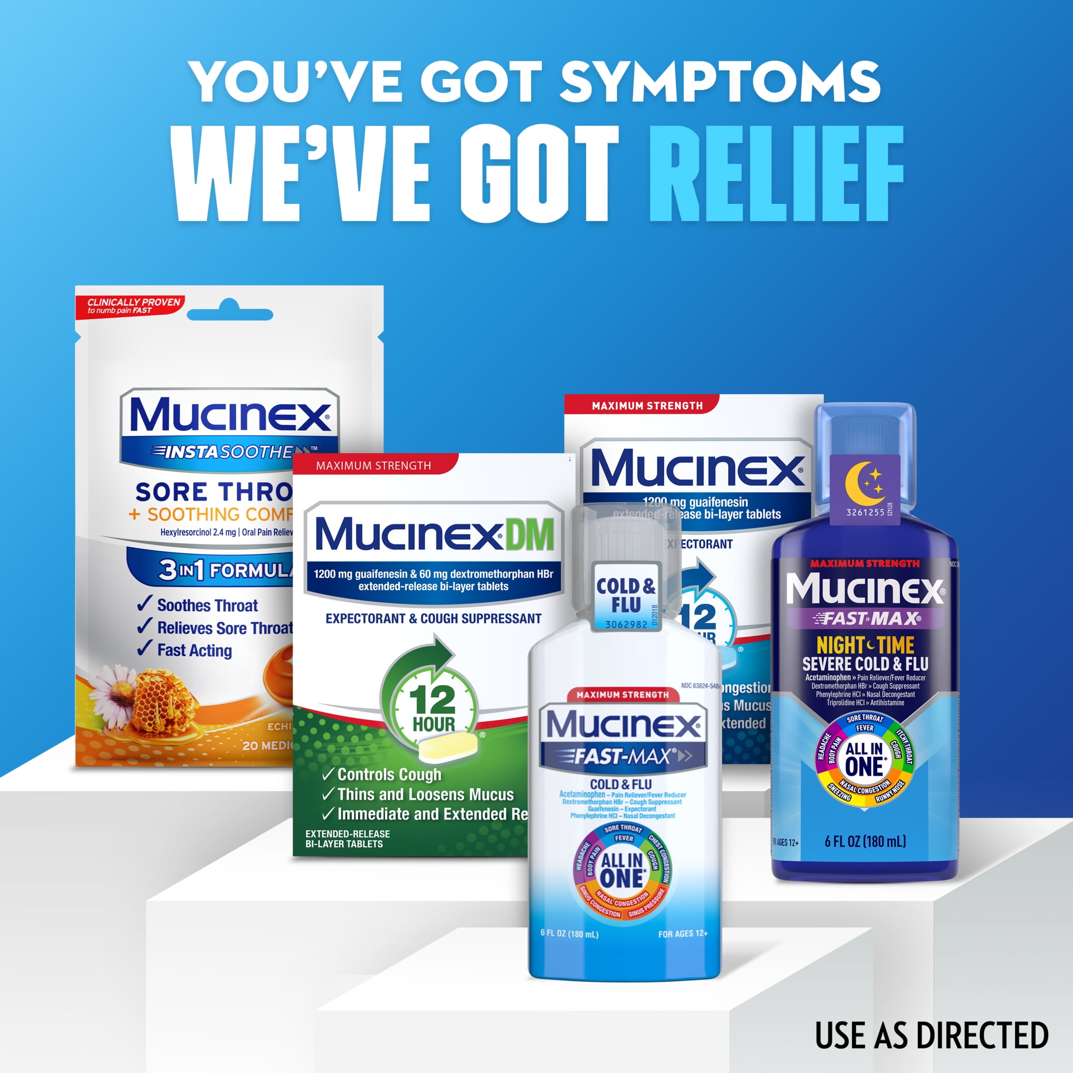 Mucinex Fast-Max Cold and Flu Medicine, Chest Congestion, Cough, Sore Throat, Nasal Decongestant, 6 fl oz