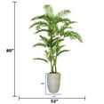 thumbnail image 4 of Vintage Home Artificial Real Touch 6.67 Feet Palm Tree With Fiberstone Planter, 4 of 5