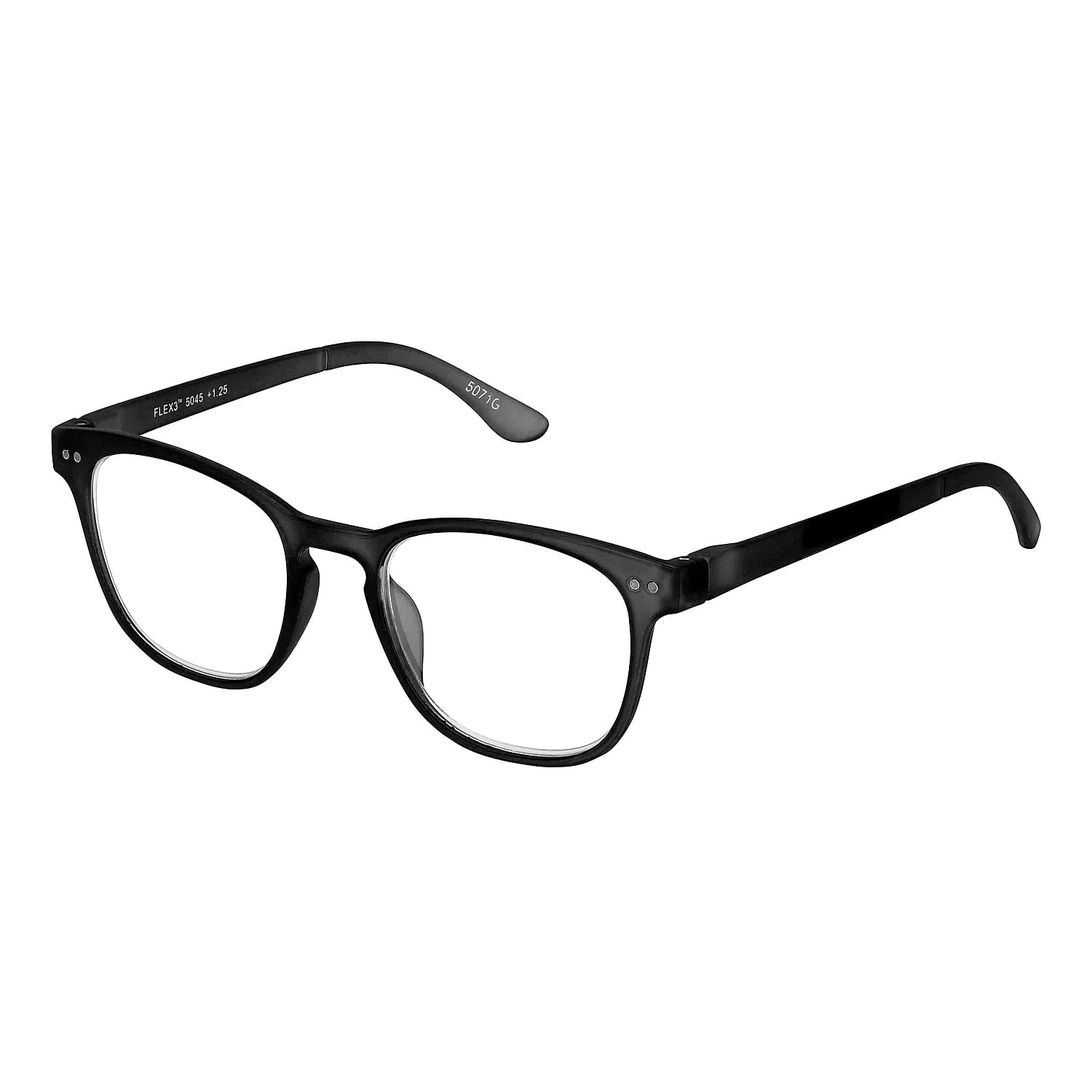 SAV Flex 3 +1.25 Reading Glasses Black (E5045)