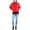 Scarlet/Sky Captain, variant on Tommy Hilfiger Womens Colorblocked Half-Zip Sweater Light Heather Fawnivory XL
