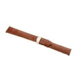 thumbnail image 3 of Leather Watch Band Butterfly Deployment Clasp Watch Strap Buckle Brown 22mm, 3 of 8