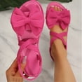 thumbnail image 2 of Sandales à Bout Ouvert pour Femmes, Détail Nœud, Talon Bas, Bride Réglable, Matériau Doux, Style Décontracté d'Été, 2 of 8