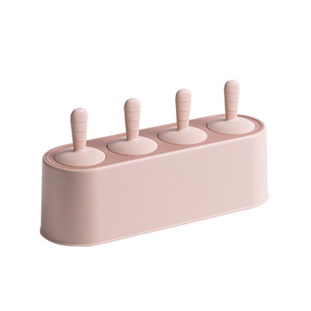 Gkeoshab Ice Cube Mold Popsicle Mold Set 4 Pieces Homemade Silicone Popsicle Maker Kid Easy Release Ice Cream Molds Reusable DIY Ice Molds Home & Garden