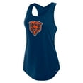 thumbnail image 2 of Women's Fanatics Navy Chicago Bears Iron Fan Tank Top, 2 of 5