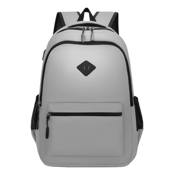 Large Capacity Solid Color Simple Design Backpack for Everyday Use