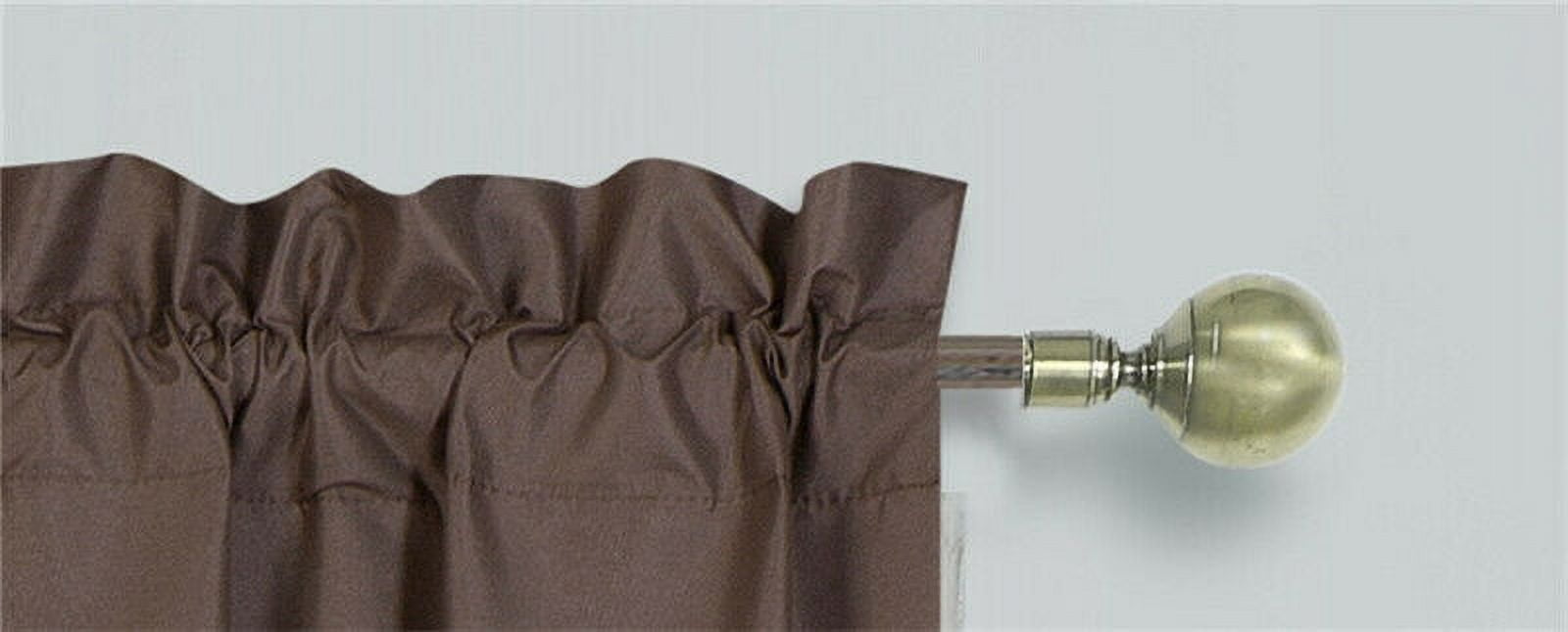 Persian collection matte not shiny 2 panels brown solid blackout thermal rod pocket foam lined window curtain drape R64 84 length
