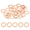 thumbnail image 1 of Uxcell Paquete de 30 Arandelas de Cobre, Arandelas de Sellado de Cobre Métricas M10x16x1mm para Tornillos y Tuercas para Automóviles, 1 of 6