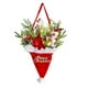 thumbnail image 2 of Colgante luminoso de sombrero navideño con simulación de planta verde para puerta, ideal para puertas, ventanas, paredes y otros artículos de decoración navideña., 2 of 6