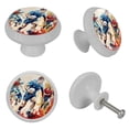thumbnail image 4 of Football Fluorescent Drawer Pulls with Screws – Round 4-Pack, Glow-in-the-Dark Knobs for Cabinets, Wardrobes, Dressers – Kitchen Hardware, Cabinet Pulls, Door Knobs, 4 of 6