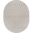 thumbnail image 2 of Jill Zarin Outdoor Collection Area Rug - Turks and Caicos (7' 10" x 10' Oval Gray Cream/Cream), 2 of 8