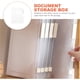 thumbnail image 5 of Organizador de recibos transparente, caja para documentos de escritorio, contenedor para archivos de papel., 5 of 8