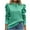 Green, variant on Womens Fall Tops Fashion Puff Long Sleeve Hoodie Shirts Casual Loose Solid Color Drawstring Sweatshirts for Outdoor Green L