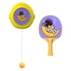 thumbnail image 4 of Juego de raquetas de tenis de mesa colgantes para interior, con pelotas de ping pong y entrenador telescópico de tenis. Amarillo, 4 of 8
