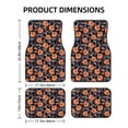 thumbnail image 2 of Cauagu Sunflowers Pattern Car Floor Mat Set of 4,Car Carpet Mats Car Mats with Anti-Slip Backing & Driver Heel Pad Universal Fit for Cars/Trucks/SUV/Vans, 2 of 6