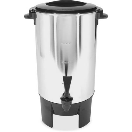 

Coffee Pro 30-Cup Percolating Urn/Coffeemaker 30 Cup(s) - Multi-serve - Stainless Steel