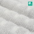 thumbnail image 3 of American Soft Linen Luxury Turkish Hand Towel Set, 100% Cotton 4 Piece Hand Face Towels for Bathroom and Kitchen, Silver Grey, 3 of 9