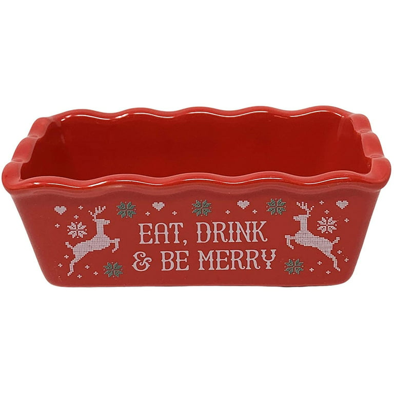 I received a beautiful ceramic loaf pan for Christmas, so today I