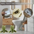 thumbnail image 6 of Steadline Decorative Toilet Bolt Cover - Ceramic Frog Shaped Bathroom Accessory With Glossy Finish For Toilet Seat Protection And Home Styling With Easy Installation And Hygienic Design, 6 of 7