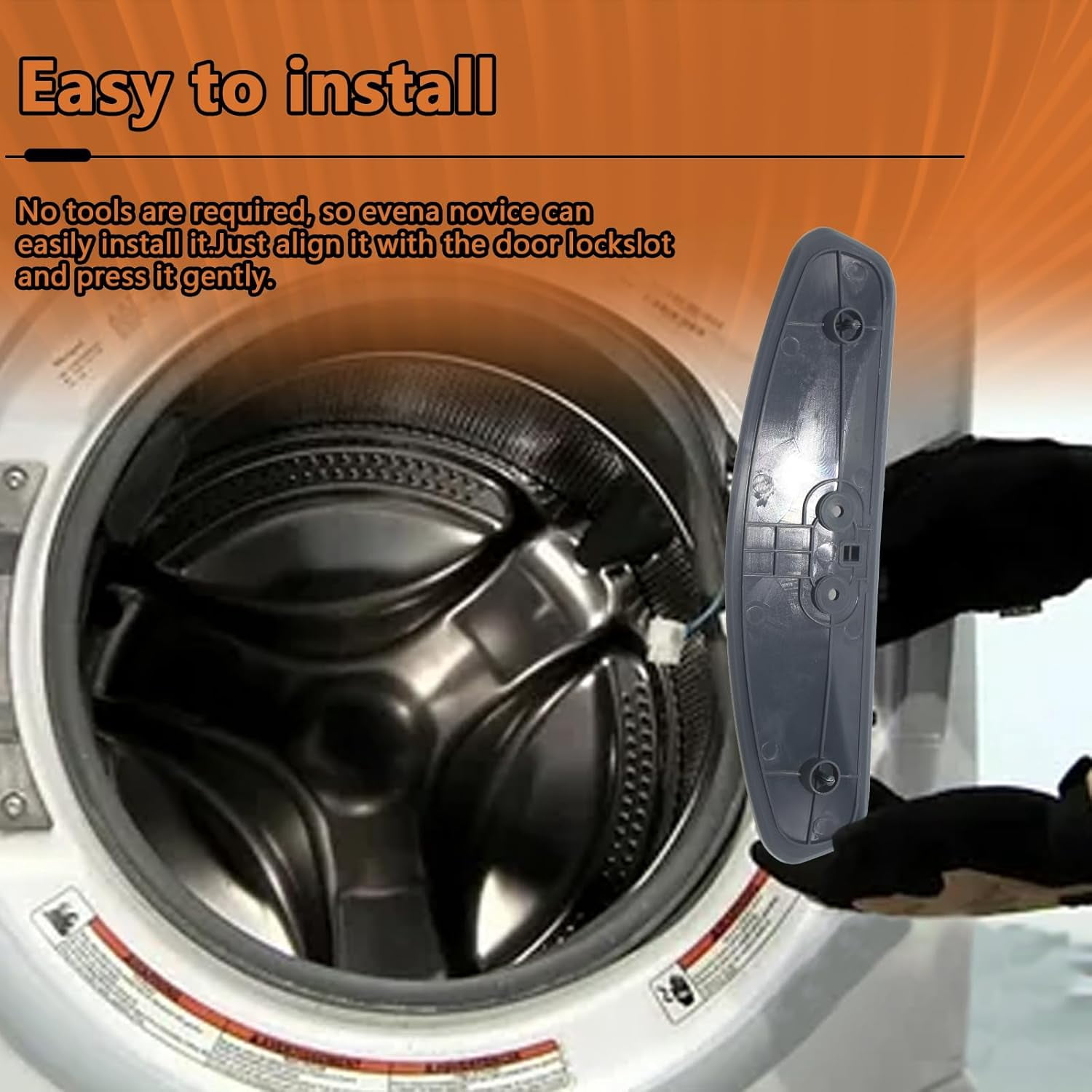 Aniceparthy WE01X34284 Door Strike Dark Slate Handle fit for GE Dryer Door Strike,Replaces PS16742773, AP7193619,WE01X34284, WE01X30017, 4976150