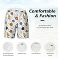 thumbnail image 4 of Kdxio Rocket Planets Print Men'S Swim Trunks With Compression Liner 7 Inch Inseam Quick Dry Swim Shorts, 4 of 7
