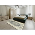thumbnail image 5 of Ahgly Company Machine Washable Indoor Rectangle Industrial Modern Tan Brown Gold Area Rugs, 3' x 5', 5 of 7