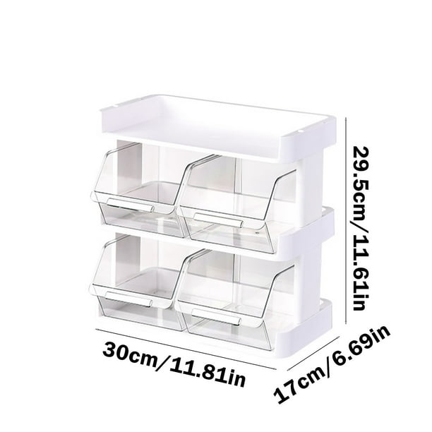 Yhmxh Utensilios de cocina Organizador multifuncional para bolsas de té, café, aperitivos, objetos pequeños, despensa, taza de agua, oficina Muebles para cocina Accesorios de cocina