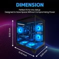 thumbnail image 4 of Zhicgcp Gaming Desktop Pc, AMD Ryzen 5 3500X,Radeon RX 560, 512GB SSD, 16GB Ram, Windows 11 Home, 4 of 5