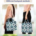 thumbnail image 4 of FORMRS Womens Corduroy Tote Bag Crossbody Shoulder Handbag with Pocket, Blue Mosaic Pattern, 4 of 7